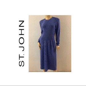 Vintage St. John Blue Dress